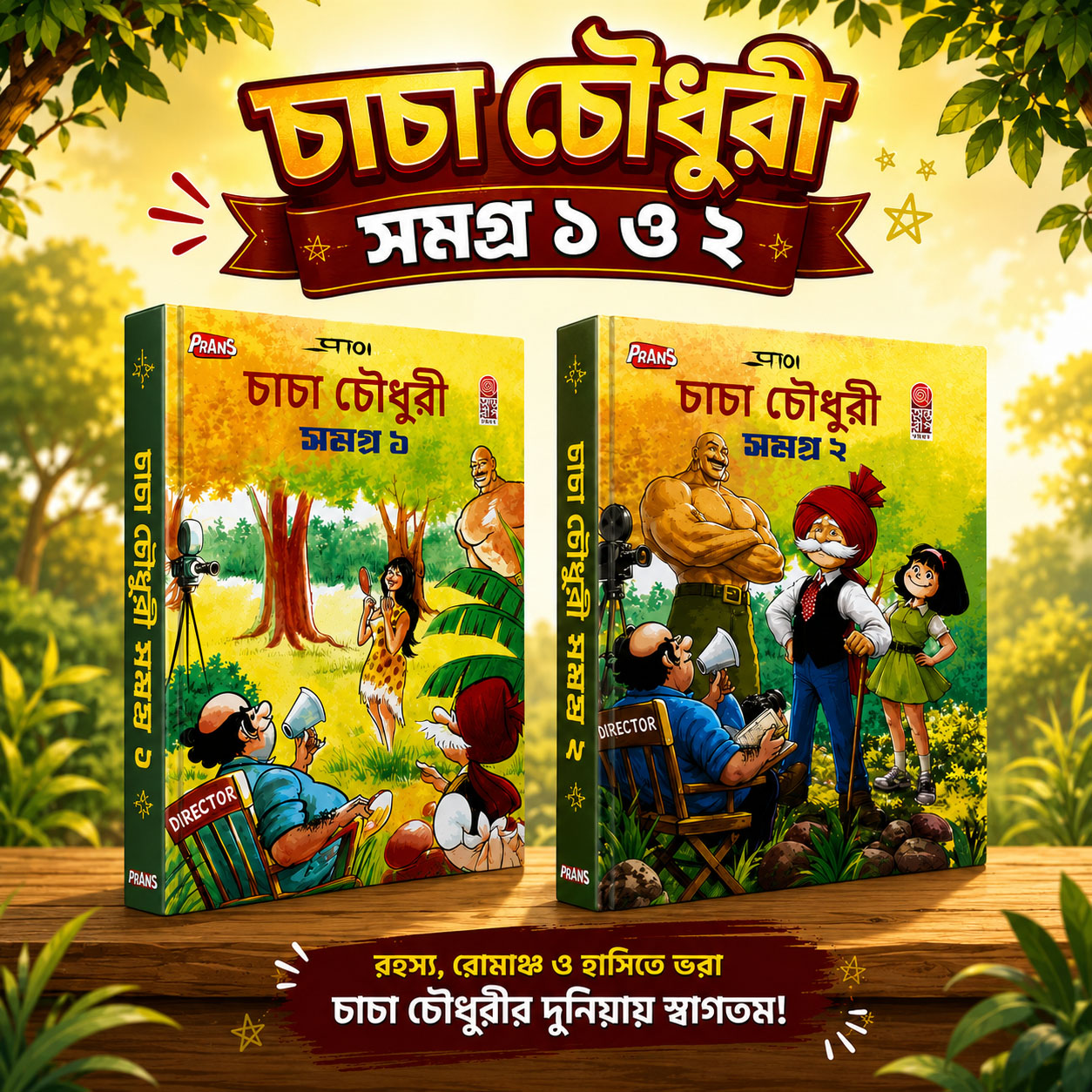 📚 চাচা চৌধুরী সমগ্র–১ ও চাচা চৌধুরী সমগ্র–২ এখন আমাদের স্টকে!